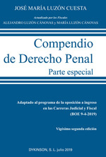 COMPENDIO (2019) DE DERECHO PENAL PARTE ESPECIAL 22ª Edicion