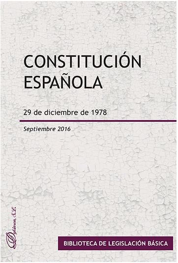 CONSTITUCION ESPAÑOLA (Septiembre 2016)