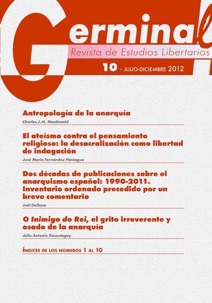 GERMINAL 10 Julio-Diciembre 2012