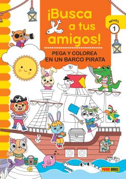¡BUSCA A TUS AMIGOS! PEGA Y COLOREA EN UN BARCO PIRATA