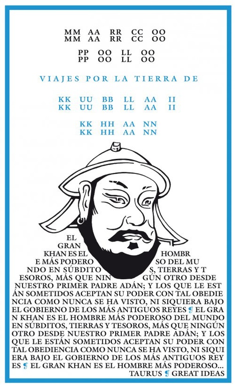 VIAJES POR LA TIERRA DE KUBLAI KHAN    Taurus Great Ideas