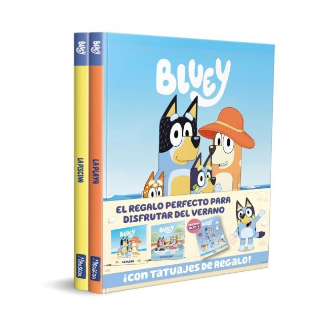 BLUEY. UN CUENTO - ¡A LA PLAYA! ¡A LA PISCINA! PACK CON DOS LIBROS DE BLUEY PARA DISFRUTAR DEL VERANO