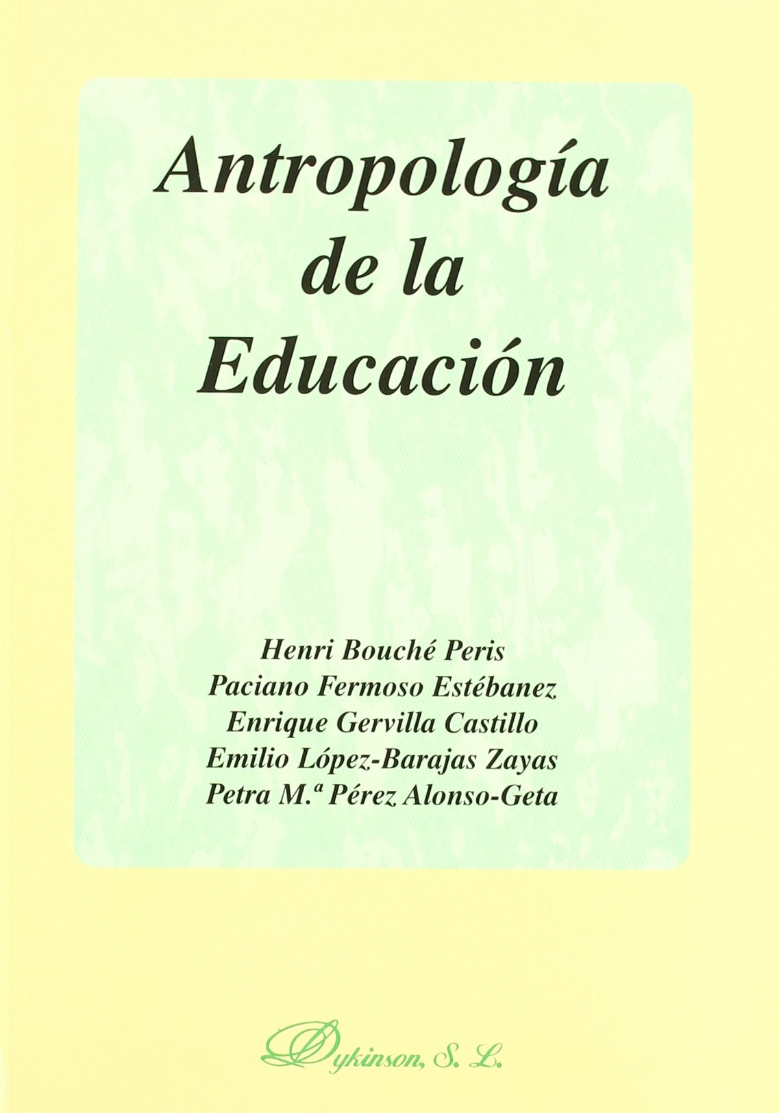 ANTROPOLOGIA DE LA EDUCACION