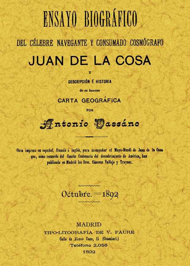 ENSAYO BIOGRAFICO JUAN DE LA COSA