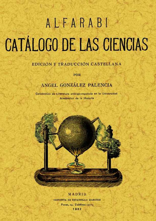 ALFARABI. CATALOGO DE LAS CIENCIAS