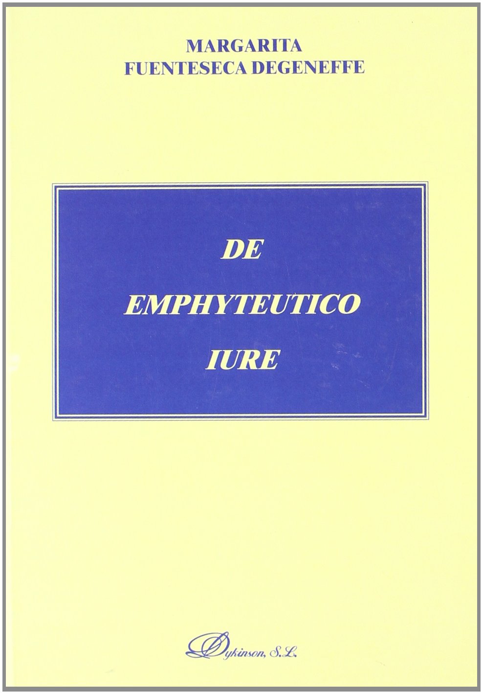 DE EMPHYTEUTICO IURE