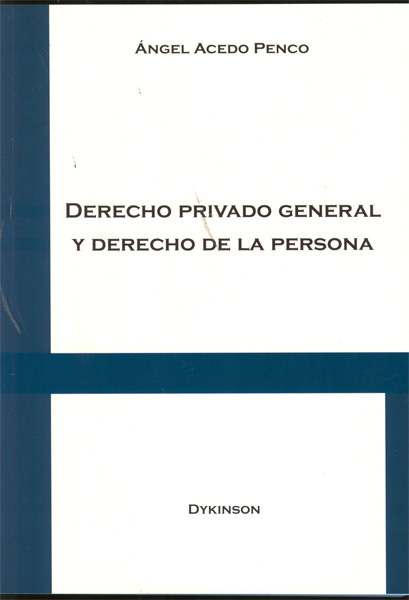 DERECHO PRIVADO GENERAL Y DERECHO PERSONA       Acedo Penco