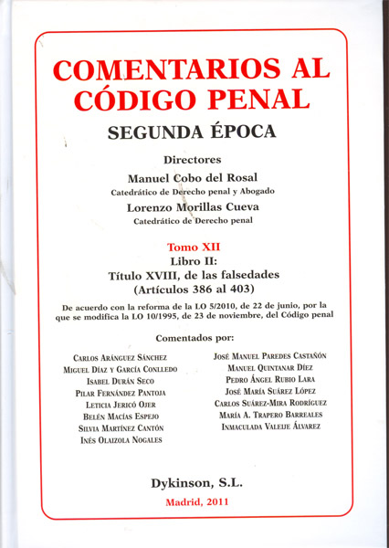 COMENTARIOS CODIGO PENAL 12 Libro 2