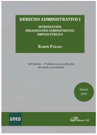 DERECHO ADMINISTRATIVO I (26ª ED.2019)