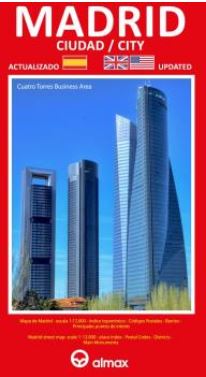 PLANO DE MADRID CIUDAD EN CASTELLANO E INGLES