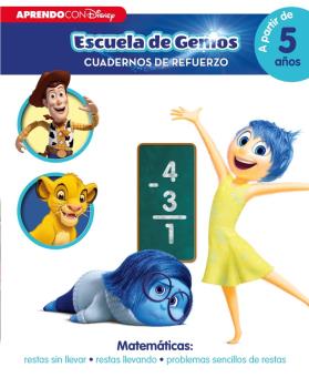 ESCUELA DE GENIOS. MATEMATICAS RESTAS - CUADERNOS DE REFUERZO A PARTIR DE 5 AÑOS