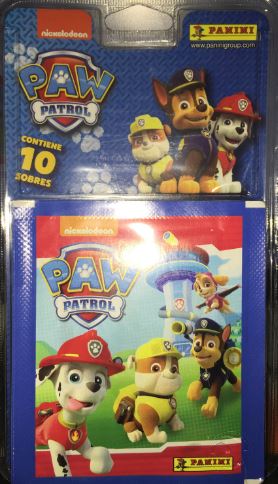 BLISTER 10 SOBRES CROMOS PAW PATROL