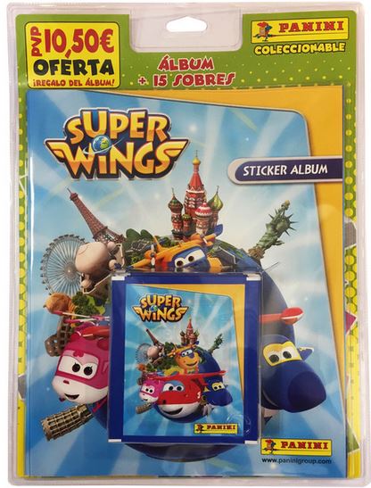 BLISTER 15 SOBRES + ALBUM SUPER WINGS