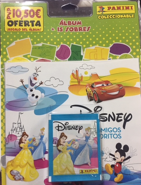 BLISTER ALBUM + 15 SOBRES DISNEY TUS AMIGOS FAVORITOS