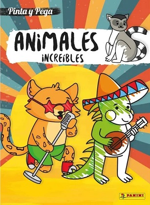 PINTA Y PEGA ANIMALES INCREIBLES