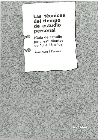 TECNICAS TIEMPO ESTUD/PERSONAL