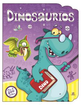 DINOSAURIOS -PEGATINAS Y COLORINES-