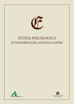 STUDIA PHILOLOGICA IN HONOREM JOSÉ ANTONIO SAMPER