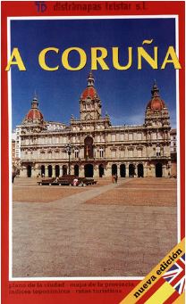 PLANO DE A CORUÑA EN CASTELLANO E INGLES