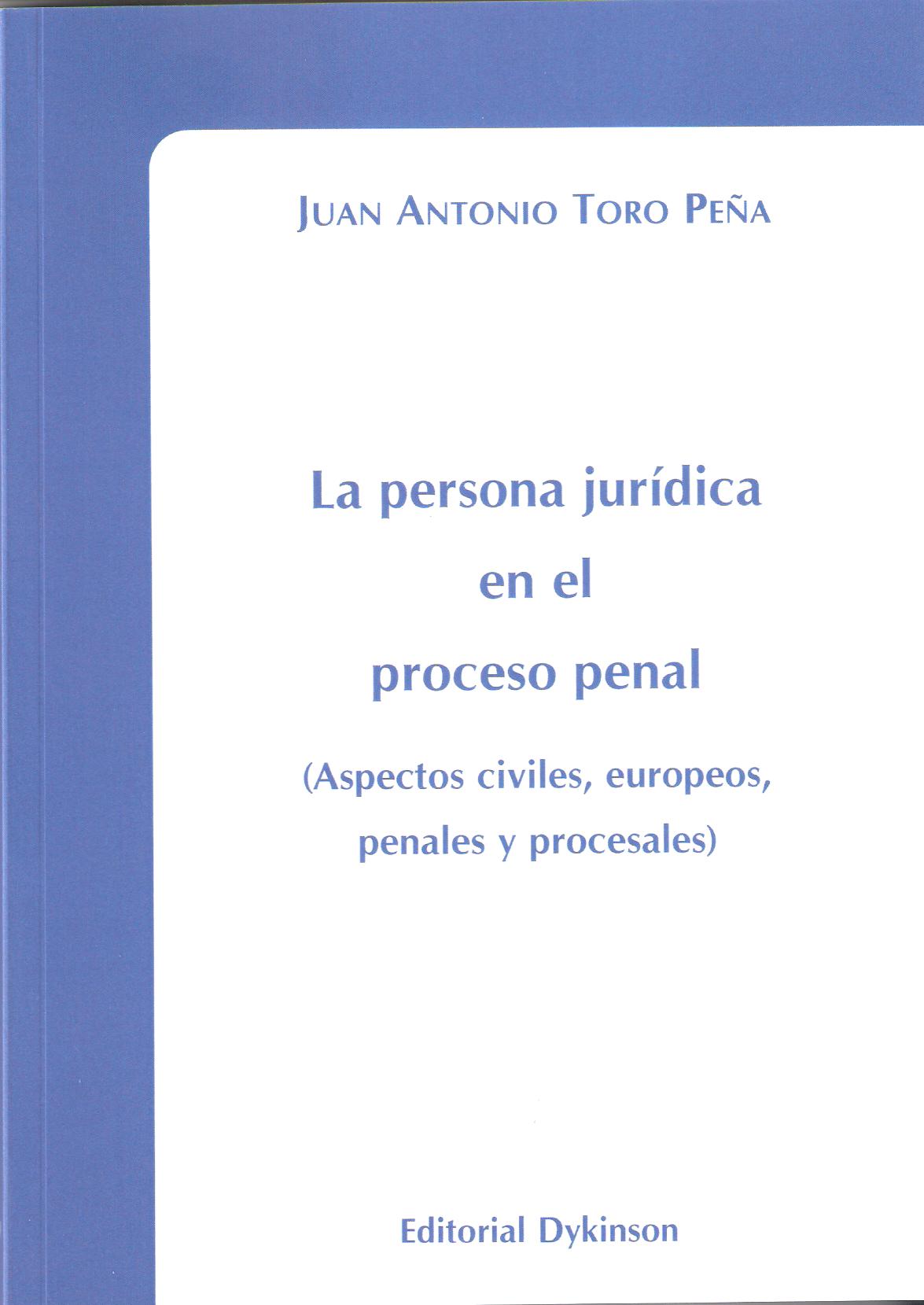 PERSONA JURIDICA PROCESO PENAL