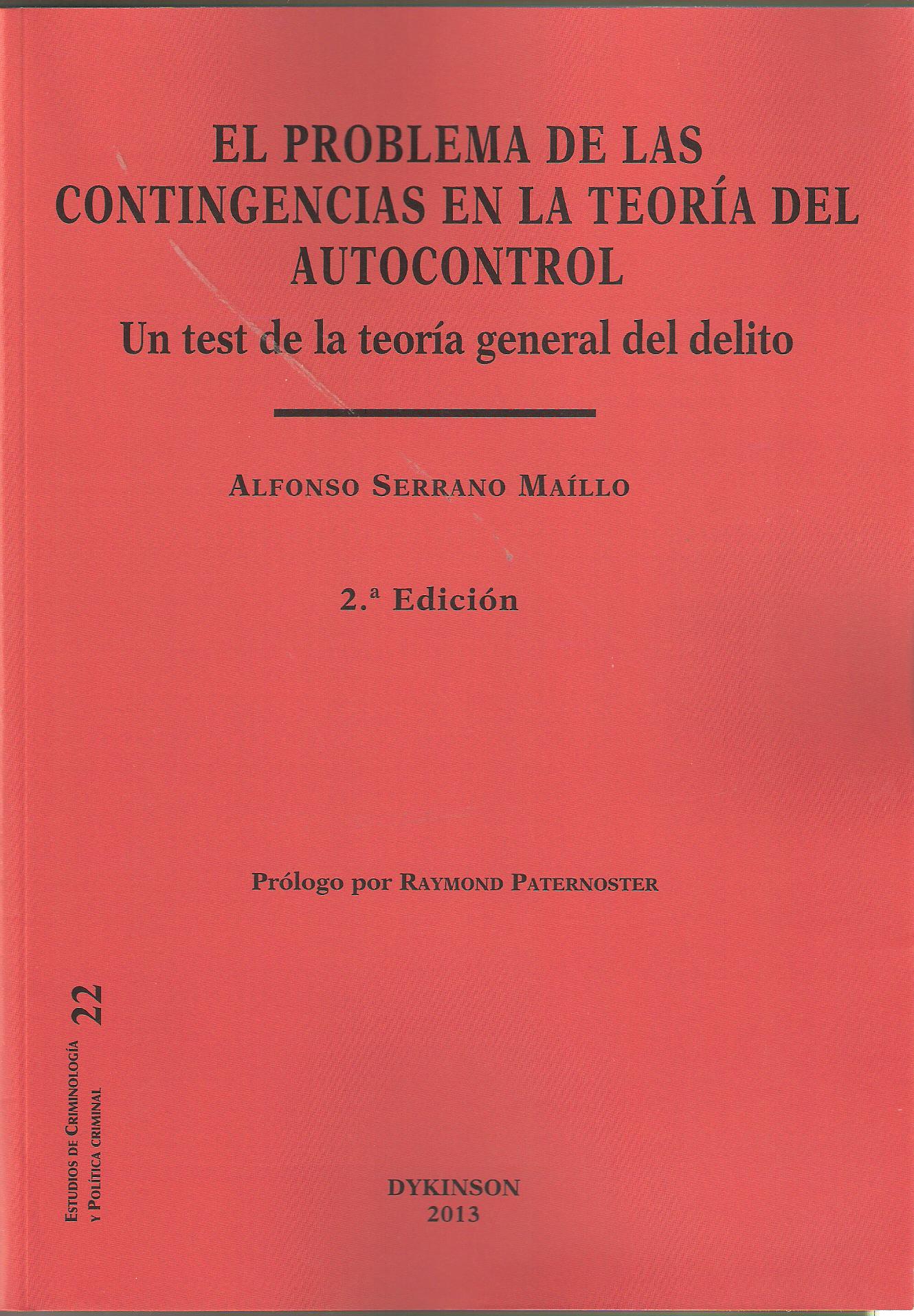 PROBLEMA DE LAS CONTINGENCIAS EN LA TEORIA DEL AUTOCONTROL, EL