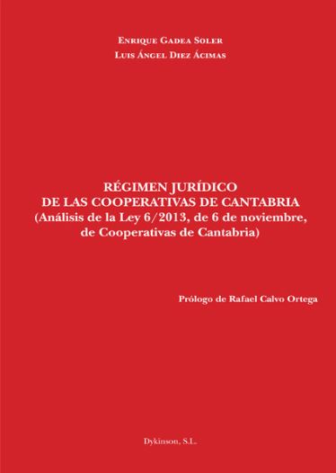 REGIMEN JURIDICO DE LAS COOPERATIVAS DE CANTABRIA