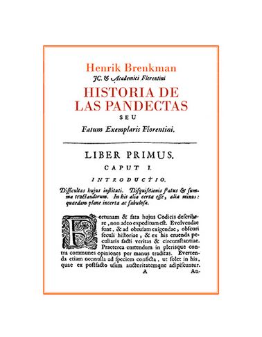 HISTORIA DE LAS PANDECTAS