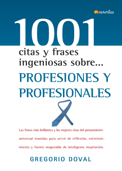 PROFESIONES Y PROFESIONALES/1001 CITAS Y...