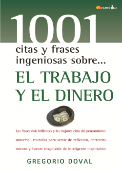 TRABAJO Y EL DINERO, EL/1001 CITAS Y FRASES..