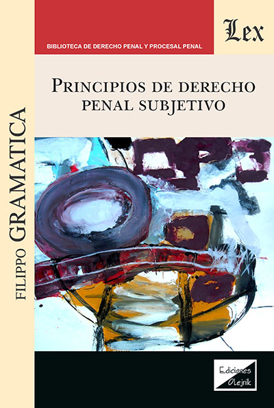 PRINCIPIOS DEL DERECHO PENAL SUBJETIVO