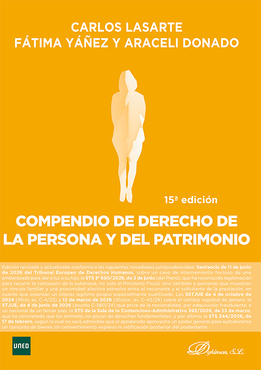 COMPENDIO DE DERECHO DE LA PERSONA Y DEL PATRIMONIO 15ª EDICION
