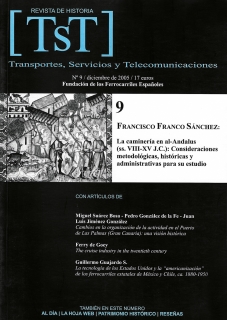 NÚMERO 9. TST. REVISTA DE HISTORIA: TRANSPORTES, SERVICIOS Y TELECOMUNICACIONES